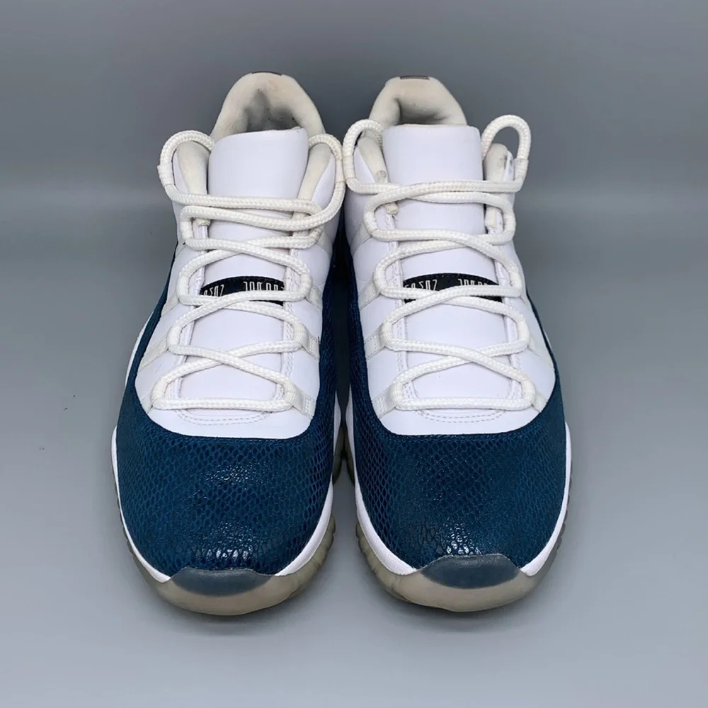 Jordan 11 Retro Low Snake Navy Basketball Shoes CD6846-102 Men's Sz 13‎